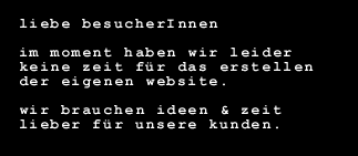 liebe besucherInnen....